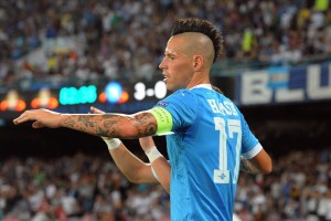 Napoli-Brugge Hamsik 2